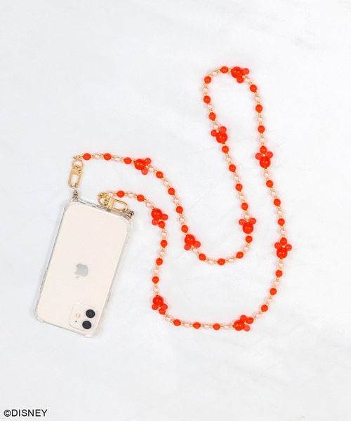 Disney モバイルアクセサリー ミッキーマウス ビーズスマホ
