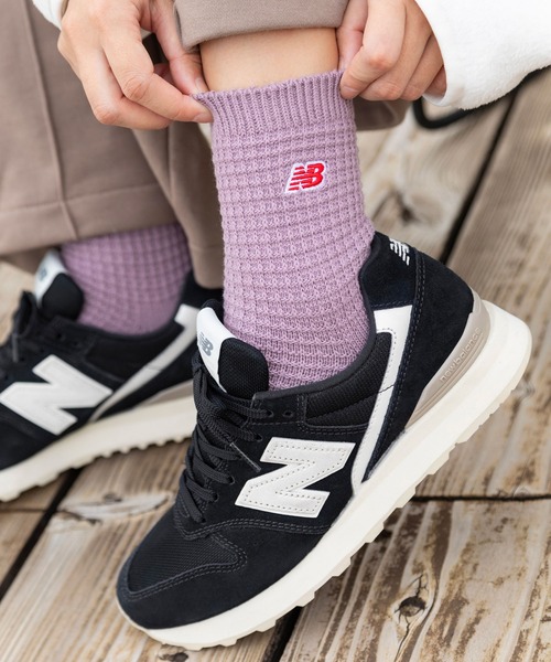 New Balance（ニューバランス） 靴下 ワッフルニット アンクル2P