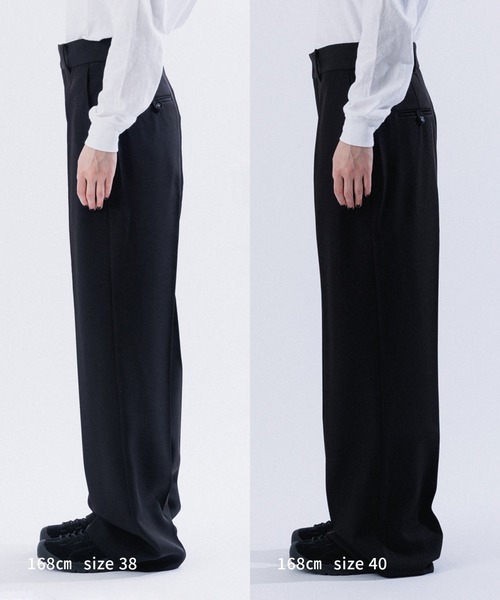 ShibukawaTOMORROWLAND スラックス パンツ S M TO R スラックス パンツ NEW MARVELT HIGHWAIST PANTS