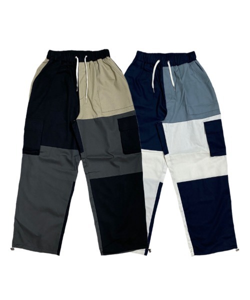Mountain research パッチワーク　カーゴパンツ BY ATTENTION カーゴパンツ BIG SALE開催中！「BY ATTENTION」 パッチ