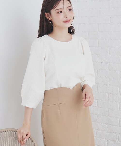 familiar　パフスリーブTシャツ 100 ファミリア Tシャツ 赤 りんご 女の子 パフスリーブ 90 25