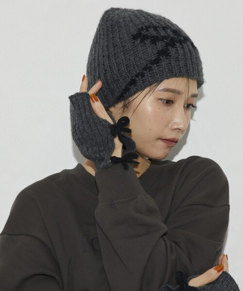 ニット帽 ニットキャップ Firsthand/ファーストハンド リボンニットキャップ レディース | Firsthand | 15