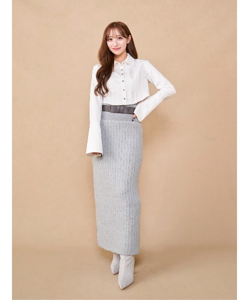 Darich（ダーリッチ） スカート ベルトセミマーメイドニットスカート