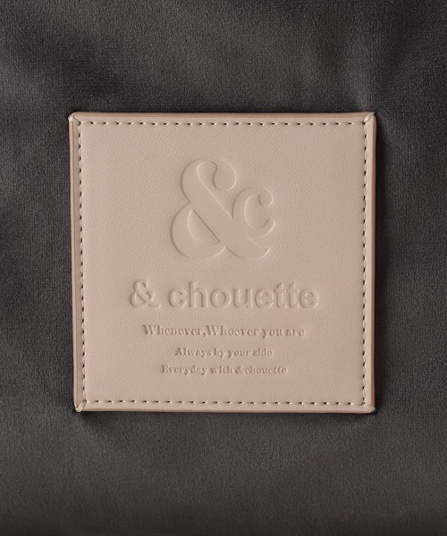 & chouette（アンドシュエット） トートバッグ ベロア調 巾着トート
