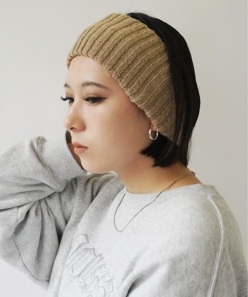 Jelly moo（ジェリームー） ヘアバンド 「 」 ワイド リブニット ヘア