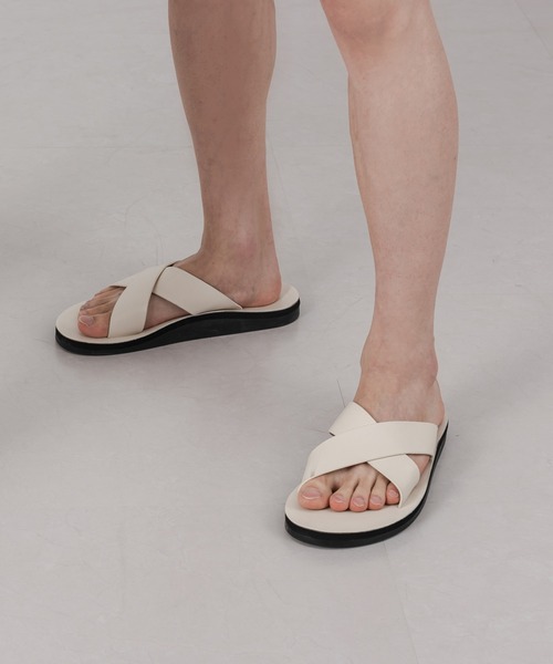 [FOLLOWIN] Flat сандалии 26cm Brown женский 