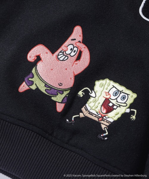 XLARGE ブルゾン アウター XLARGE×SpongeBob VARSITY JACKET メンズ 