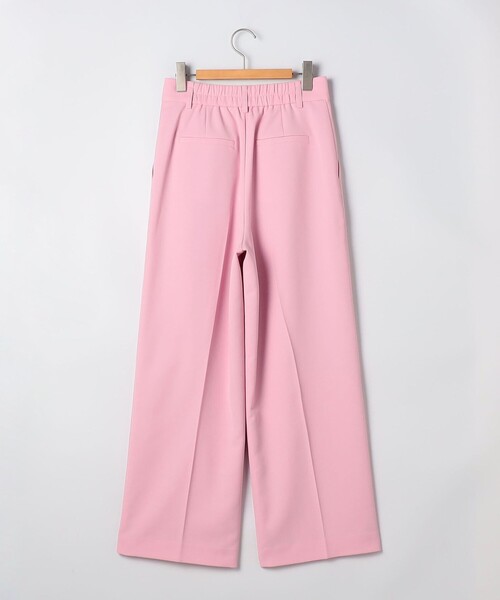 NOLLEY'S パンツ ウォッシャブルクリスピーカルゼワイドパンツ