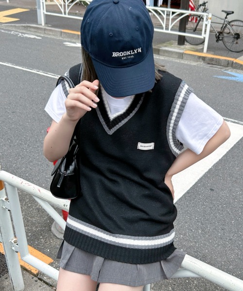 新品☆LOHEN/ローヘン  Vネックニットベストジレ Aletta vita ベスト ジレ フェザーヤーンVネックニットベスト
