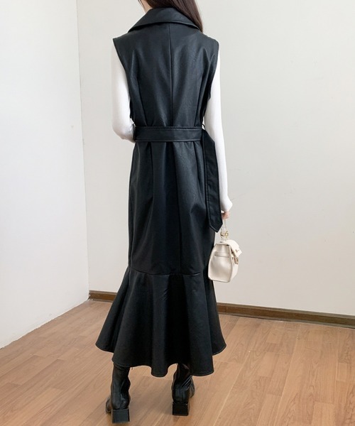 「ECLIN」 コート L ベージュ レディース_画像2