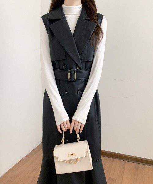 「ECLIN」 コート L ベージュ レディース_画像3