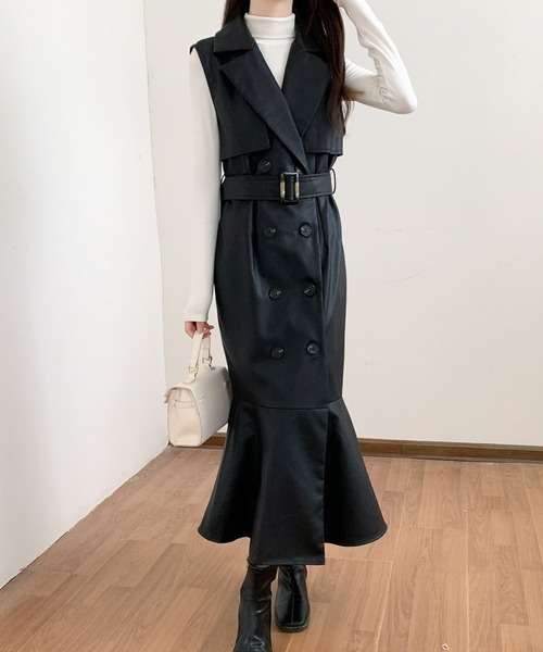 「ECLIN」 コート L ベージュ レディース_画像5