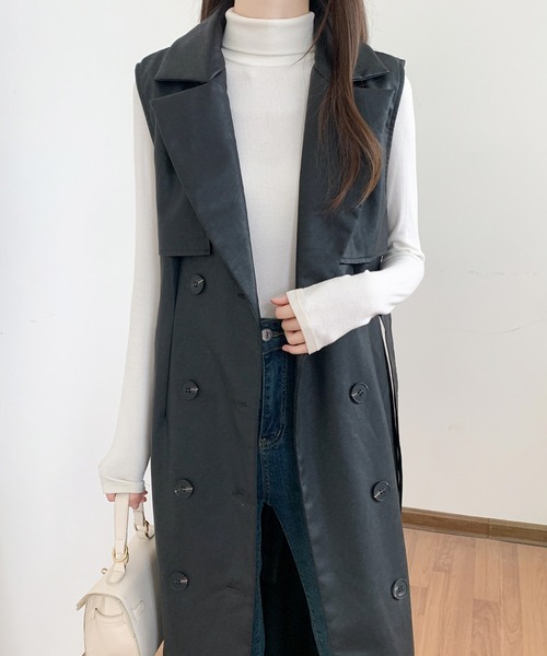 「ECLIN」 コート L ベージュ レディース_画像6