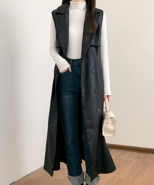 「ECLIN」 コート L ベージュ レディース_画像7