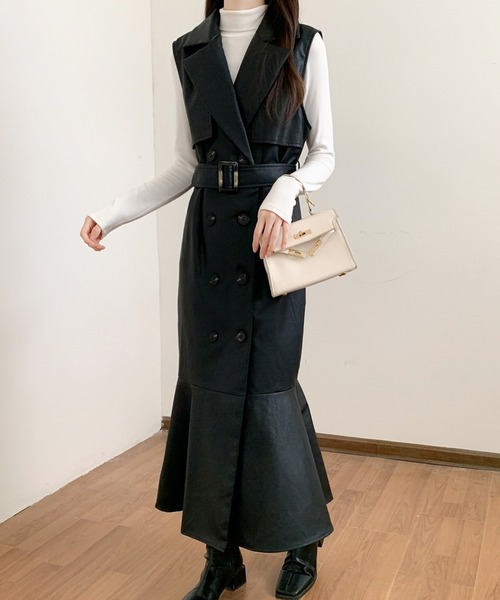 「ECLIN」 コート L ベージュ レディース_画像8