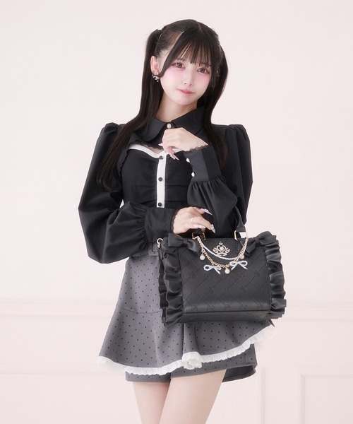 Pal elfy 痛バッグ トートバッグ ショルダーバッグ ハンドバッグ Pal elfy ショルダーバッグ バッグ オーロラレースミニ姫痛バ/地雷系