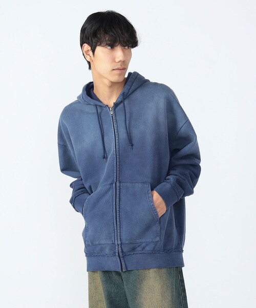ジャザサイズパーカー　Mサイズ　新品 BEAMS HEART パーカー GMS コットンウラケ ジップパーカー
