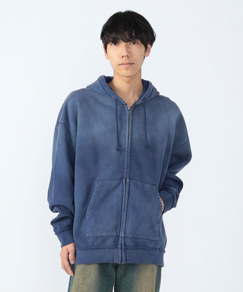 BEAMS HEART パーカー GMS コットンウラケ ジップパーカー