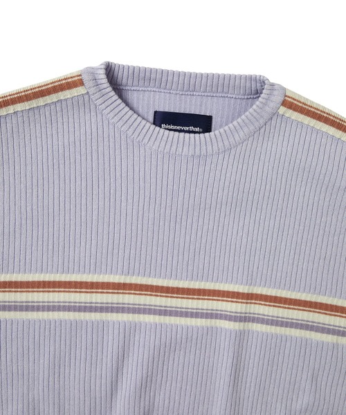 thisisneverthat セーター ニット Striped Knit L/S Top メンズ