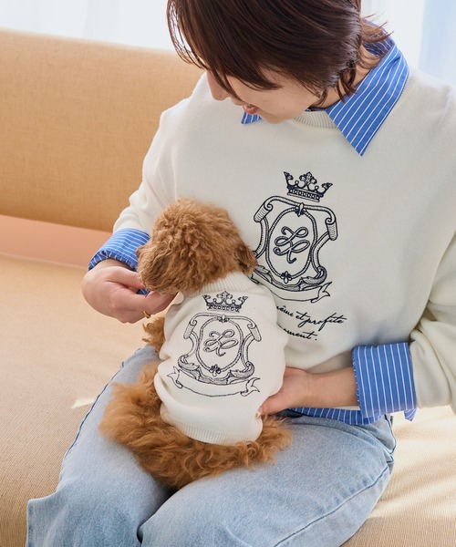 ROPE' PICNIC（ロペ ピクニック） 犬 服 「DOG」スエットライク刺繍