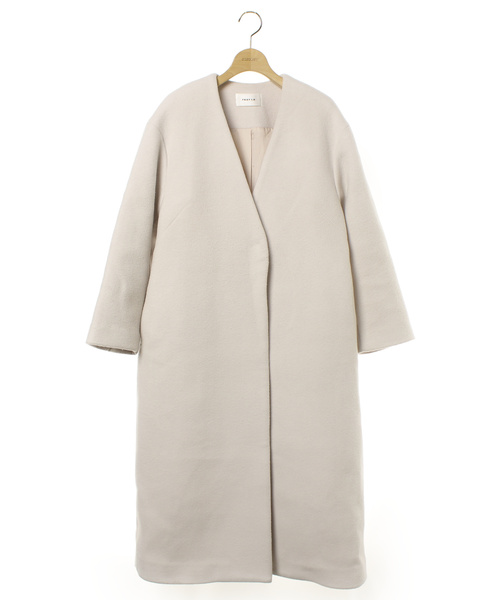 FRAY I.D（フレイ・アイディー） ノーカラーコート 0 ベージュ