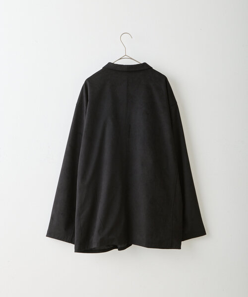 WHIMSICヴィーガンスウェードレザーチャイナジャケット[やんぴさん専用］ WHIMSIC/2サイズ展開】ヴィーガンスウェードレザーチャイナ