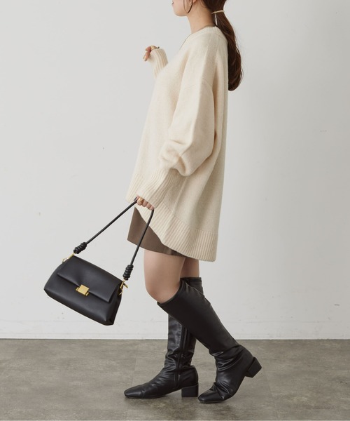 「Thevon」 長袖ニット FREE アイボリー レディース_画像7