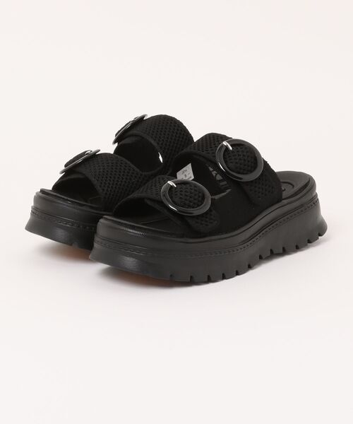 シュープラザ（SHOEPLAZA） サンダル 「BOUQET」軽量 厚底 ニット
