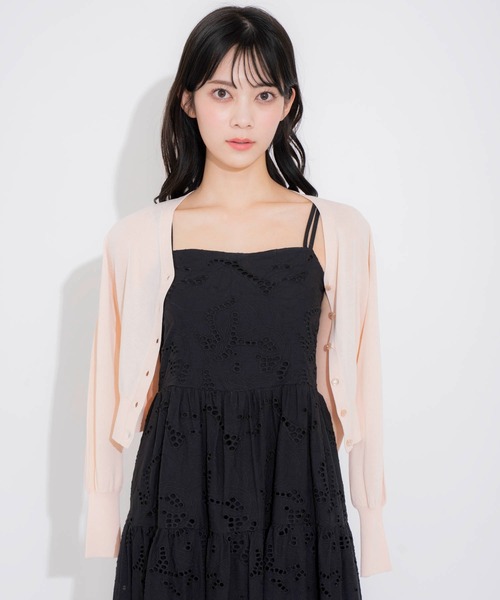 Noela ワンピース 「15周年」エンブロイダリーレースキャミ