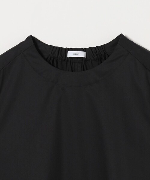 新品タグ付き⭐︎ASTRAET バックゴム クルーネック ドルマンブラウス　黒 ASTRAET（アストラット）の「＜ASTRAET＞バックゴム クルー