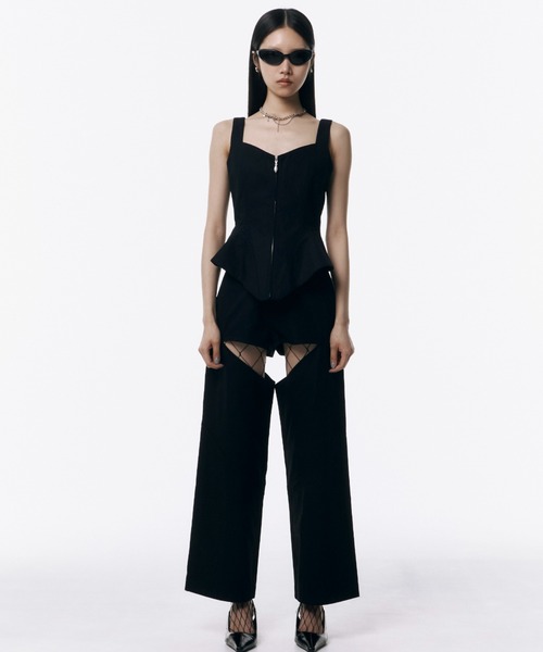 LAYERED PEPURUM TOPS/レイヤードペプラムトップス JOSE MOON（ジョゼムーン） tシャツ LAYERED PEPURUM TOPS/レイヤード
