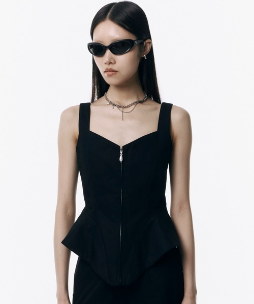 JOSE MOON（ジョゼムーン） tシャツ LAYERED PEPURUM TOPS/レイヤード