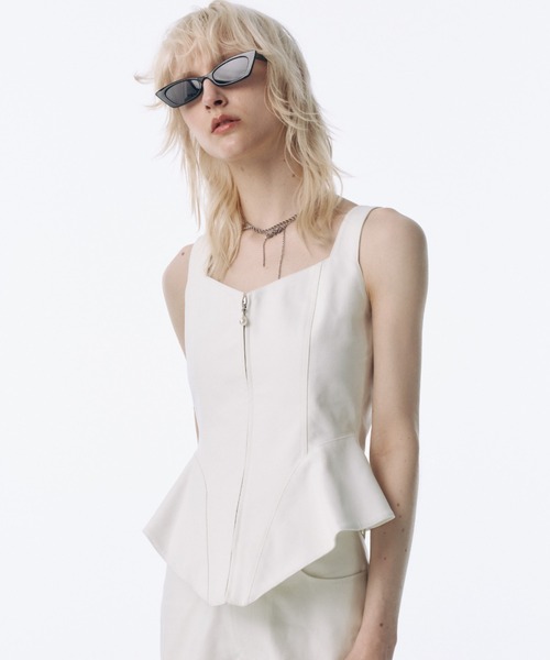JOSE MOON（ジョゼムーン） tシャツ LAYERED PEPURUM TOPS/レイヤード