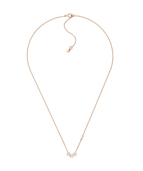 MICHAEL KORS ローズゴールド ネックレス ローズゴールド チェーン ネックレス ウィズ パヴェ アンド