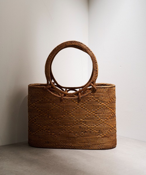 Curensology 【BALI WERKSTATTE】ラウンドバッグ BALI WERKSTATTE ハンドバッグ 「BALI WERKSTATTE」Ate Basket