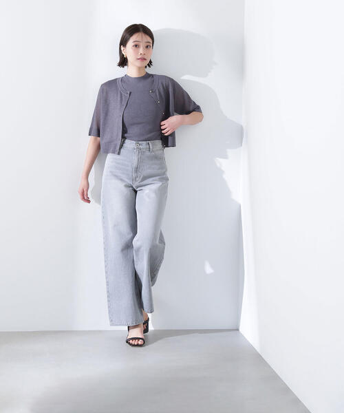 カーディガン 「Oggi8月号掲載」シアーショートカーデアンサンブル レディース NATURAL BEAUTY BASIC カーディガン 「Oggi8月号掲載」シアー