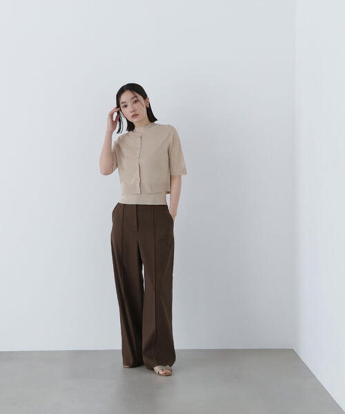 カーディガン 「Oggi8月号掲載」シアーショートカーデアンサンブル レディース NATURAL BEAUTY BASIC カーディガン 「Oggi8月号掲載」シアー
