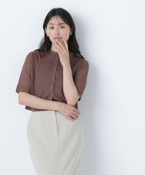 NATURAL BEAUTY BASIC カーディガン 「Oggi8月号掲載」シアー