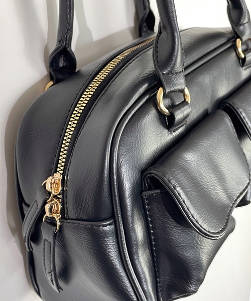 ショルダーバッグ バッグ レトロ 横長 アウトポケット ショルダー ハンドバッグ 軽量 たっぷり容量 韓国 ファッション Y2K Y3K レディース | Candlestick | 11