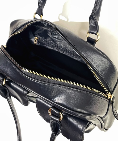 ショルダーバッグ バッグ レトロ 横長 アウトポケット ショルダー ハンドバッグ 軽量 たっぷり容量 韓国 ファッション Y2K Y3K レディース | Candlestick | 12