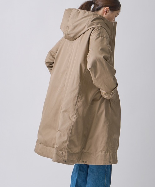 ダウンコート ダウンジャケット 「miffew/ ミフュー」TENT LINE ZIP UP DOWN COAT レディースの画像