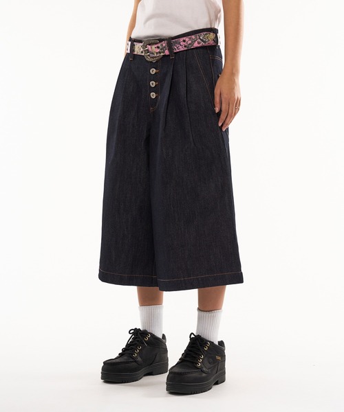 WISH FOR EVER ジーンズ ASSORT 2TUCK BAGGY SHORTS / アソート2
