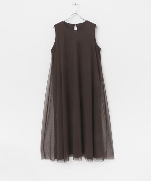 ITEMS URBANRESEARCHチュールレイヤードロングスリーブワンピース ITEMS URBANRESEARCH（アイテムズ アーバンリサーチ）の