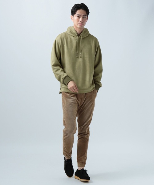 「BAYFLOW」 プルオーバーパーカー LARGE ベージュ メンズ_画像8