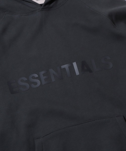 Fog Essentials ブラック　黒パーカー人気ロゴ 反射フォント 定価4万 FOG ESSENTIALS ブラック パーカー 反射ロゴ