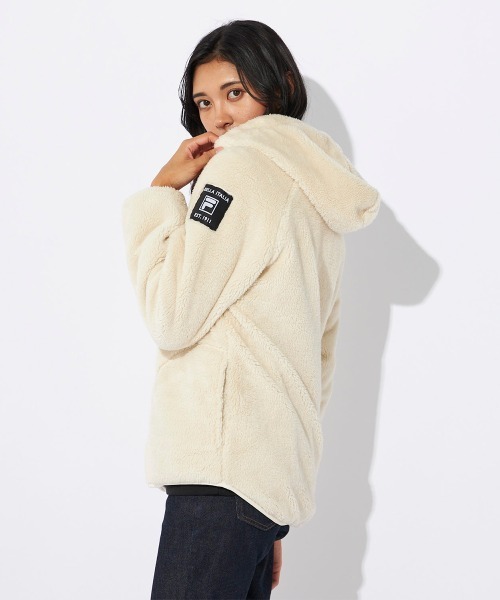 FILA ベージュ ジップアップジャケット FILA（フィラ） ジップアップブルゾン MEDIUM ベージュ レディース