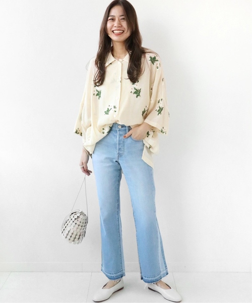 「JOURNAL STANDARD relume」 7分袖ブラウス FREE ベージュ レディース