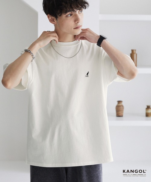 「KANGOL」 半袖Tシャツ S ブラック メンズ