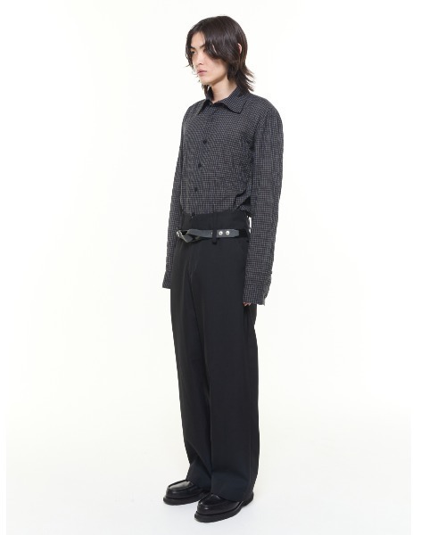 SHOOP パンツ SHOOP WIDE DRAPED PANTS (SHFW25014) メンズ : ZOZOTOWN