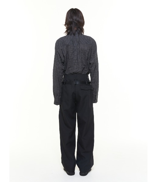 SHOOP パンツ SHOOP WIDE DRAPED PANTS (SHFW25014) メンズ : ZOZOTOWN